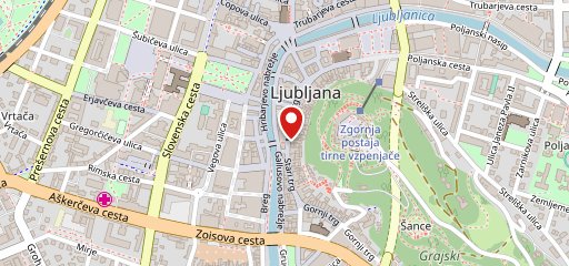 The Restaurant Ljubljana sur la carte