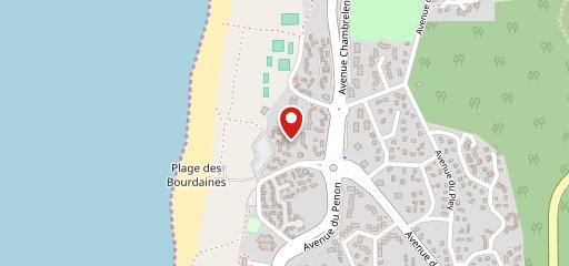 Restaurant de plage les Bourdaines sur la carte