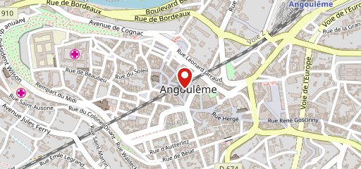 Restaurant YiToyo Angoulême sur la carte