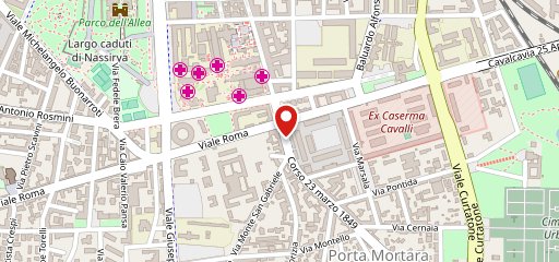 Trastevere novara sulla mappa