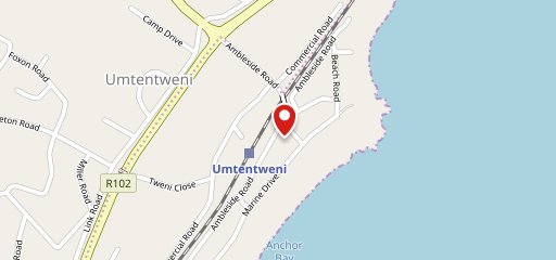 Umtentweni Beach Kiosk en el mapa