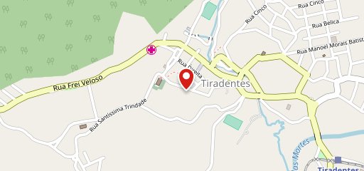 Uaithai Tiradentes no mapa