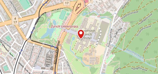 UZH Irchel Cafeteria sulla mappa