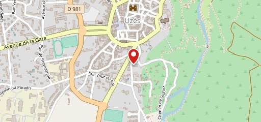 Uzès Pizza sur la carte