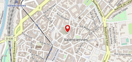 V and B Valenciennes l'Arsenal sur la carte