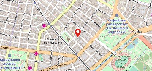 V Bar on map