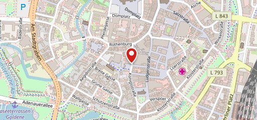 Vapiano Münster City sur la carte