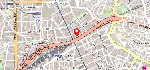 Vault Nice sur la carte