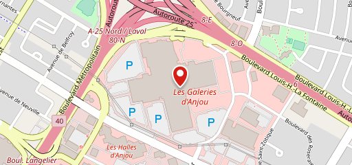 Poulet Rouge Galeries d'Anjou sur la carte