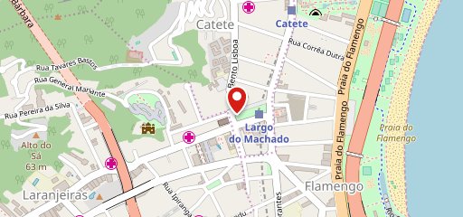 Vezpa KTT - Catete / Largo do Machado no mapa