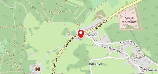 Au Vieux Tancrémont sur la carte