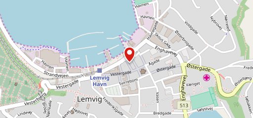 Viking pizzaria Lemvig on map