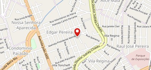 Villa burguer no mapa