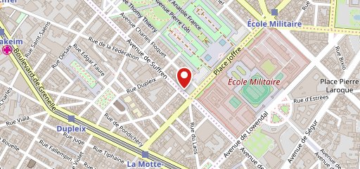 Vin et Marée Suffren Ecole Militaire sur la carte