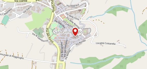 Vinaio di San Gimignano sulla mappa