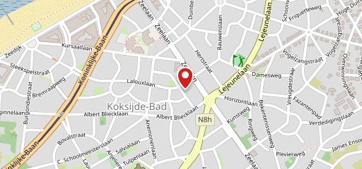 Cafe Volkshuis Koksijde-Bad sur la carte