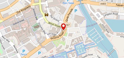 wagamama swansea on map