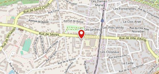 West Pizza Ville D’avray 92410 sur la carte