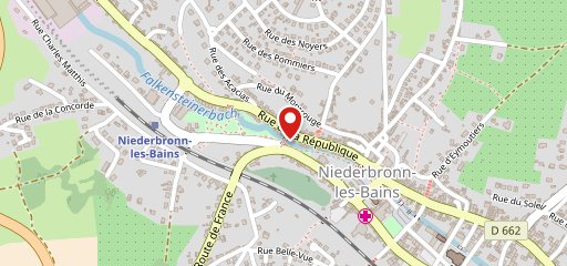 Winstub Restaurant Niederbronn Alsace en el mapa