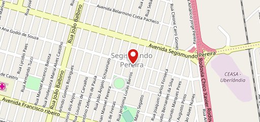 Yuyá sushi Uberlândia no mapa