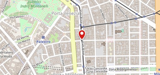 Zàini Milano sur la carte