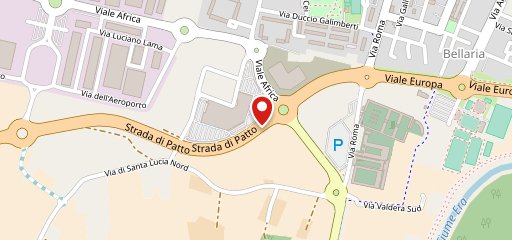 Zanobini Ristobar - Pontedera sur la carte