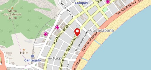 Ze do Kibe Copacabana no mapa