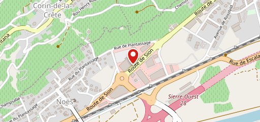 Zenhäusern Sierre Centre Manor sulla mappa