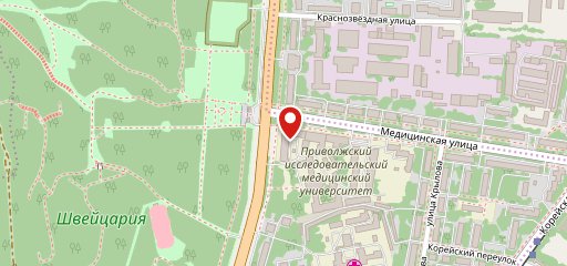Cafe Jeneva. Privolzhsky Research Medical University sur la carte