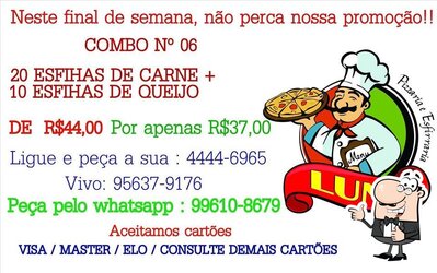 Leia as informações sobre o Pizzaria e esfiharia Luna