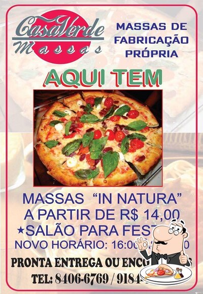 Peça pizza no Casa Verde Massas
