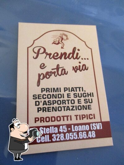 La pubblicità mostra le informazioni su Prendi e porta via