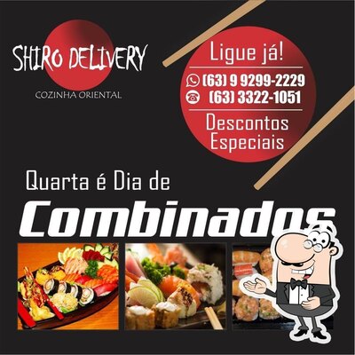 A publicidade mostra informações sobre o Shiro Delivery