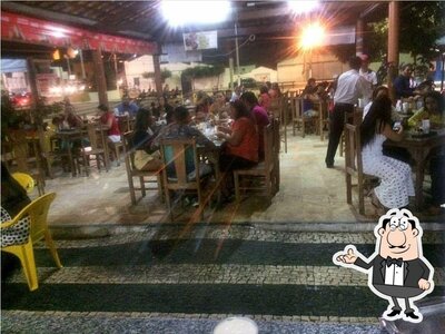 O interior do Churrascaria grill na brasa