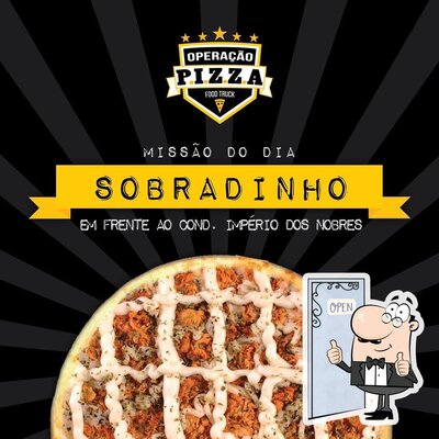 A publicidade mostra informações sobre o Operação Pizza
