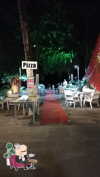 O interior do Magia Restaurante e Pizzaria