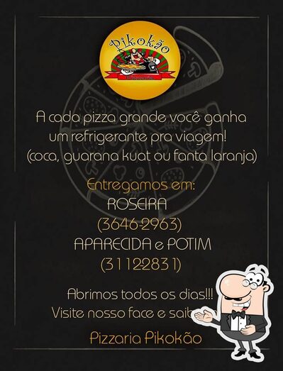 Aqui está a publicidade do Disk Pizza Pikokão 3646-2963