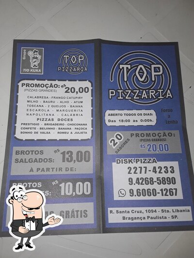O Top Pizzaria Bragança Pta tem seu próprio respresentação visual