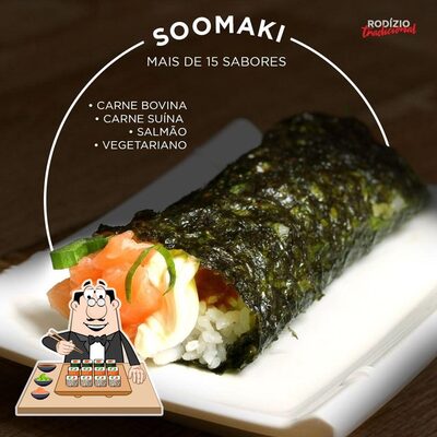 Experimente diferentes opções de sushi