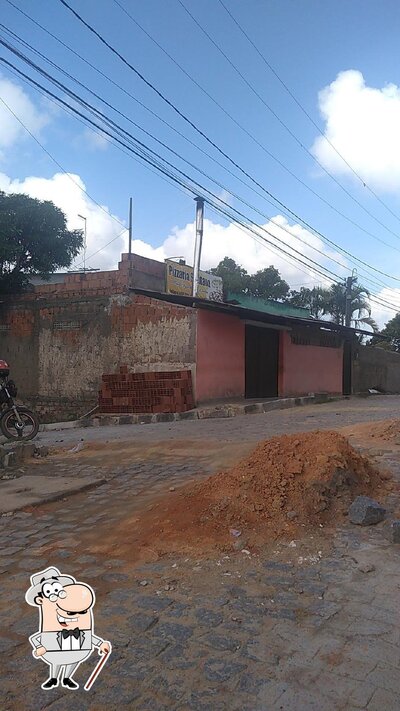 O exterior do Pizzaria Santana