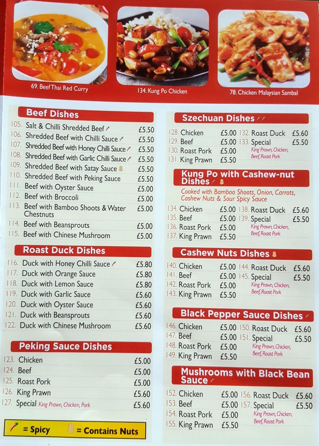 Menu at Friendlies Chinese Food Takeaway fast food, Dalkeith