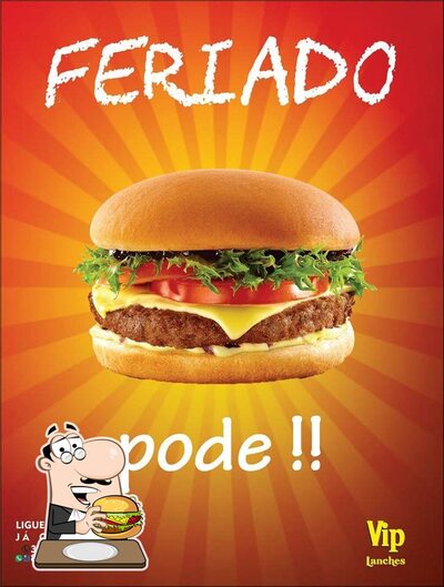 Delicie-se com um hambúrguer no Vip Lanches