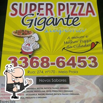 Leia as informações sobre o Super Pizza Gigante De Porto Belo
