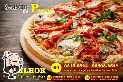 A publicidade mostra informações sobre o Sabor Da Pizza