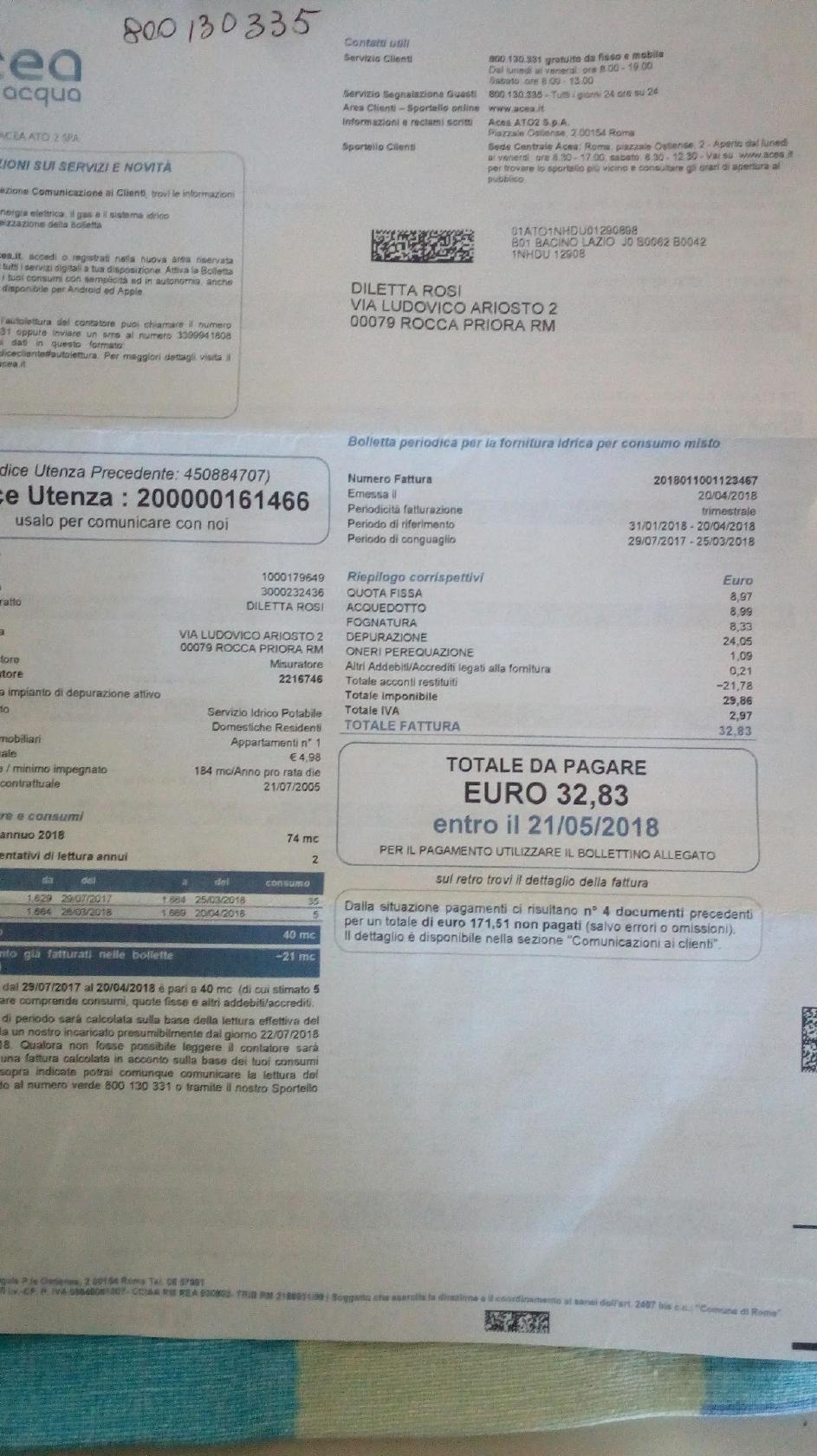Pucci Erminia Speisekarte