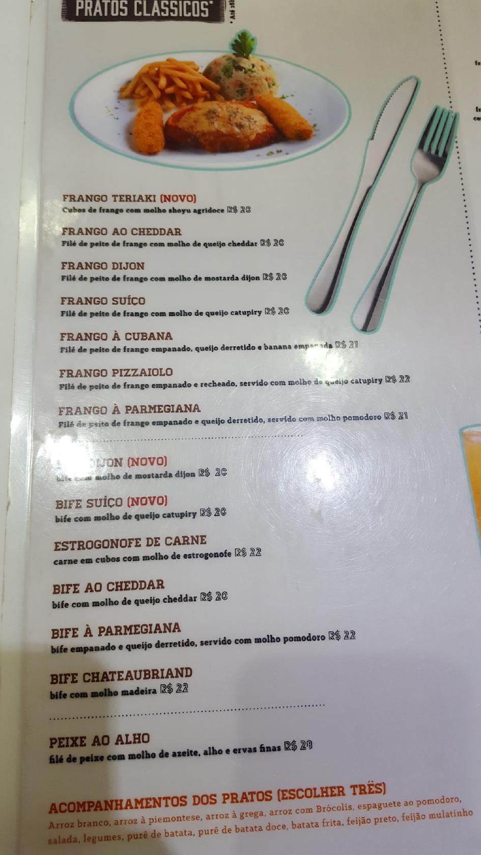 Bugaloo Benfica cardápio