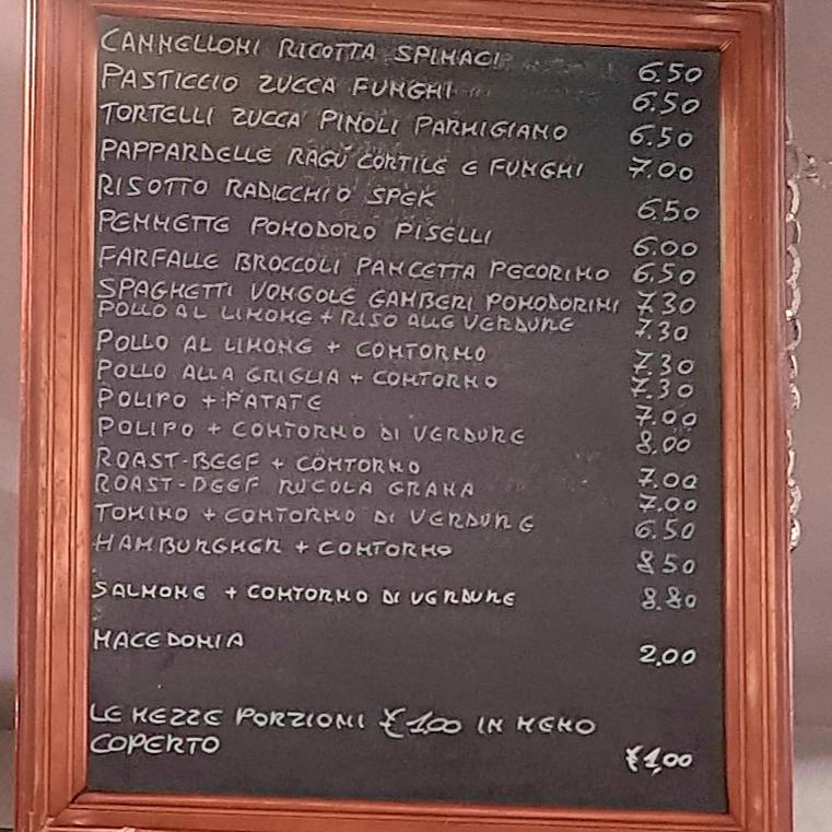 Menu di Celio 