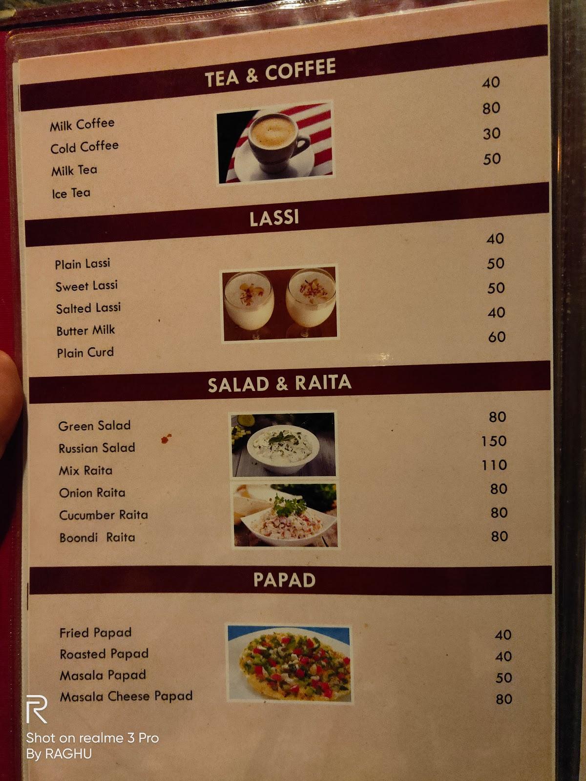 Banjara Restaurant menu