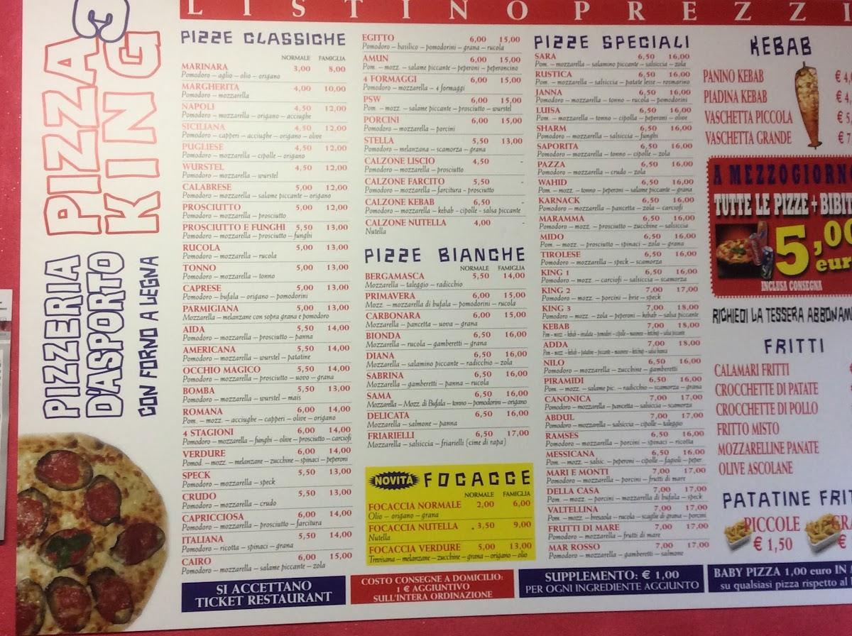 Menu di King 3 