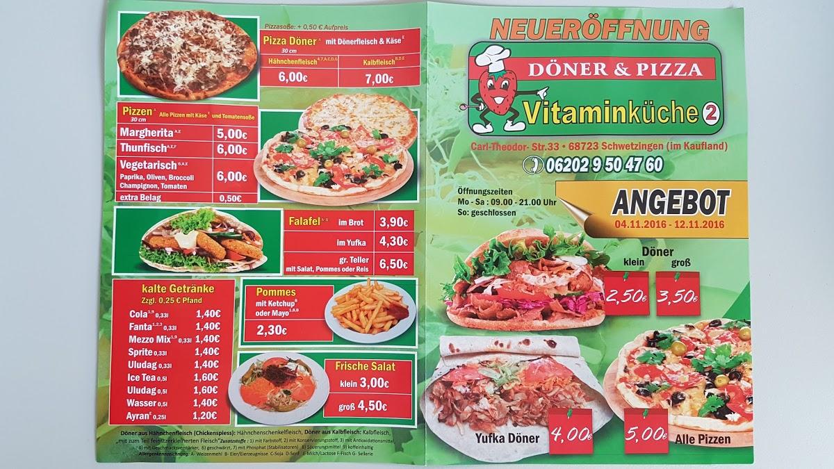 Menu au Vitaminküche 2 Döner & Pizza Im Kaufland, Schwetzingen